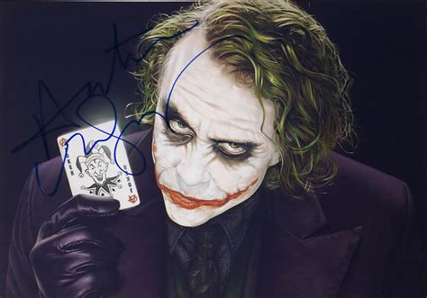 heath ledger signed joker